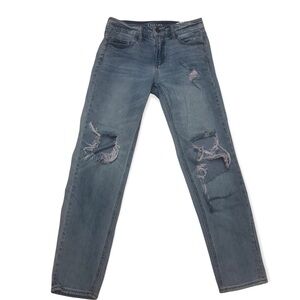 Empyre Easton distressed boyfriend jeans, size one.